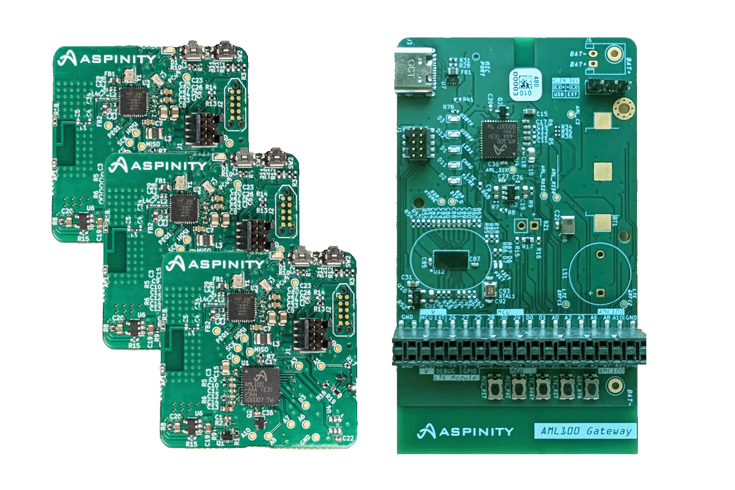 AML100 IoT Enablement Platform with sensor modules and gateway